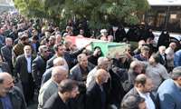 تشییع پیکر مطهر شهید گمنام دفاع مقدس در سازمان جهاد کشاورزی استان قزوین