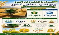 اینفوگرافی | همراه با کشاورزان شهرستان البرز برای امنیت غذایی