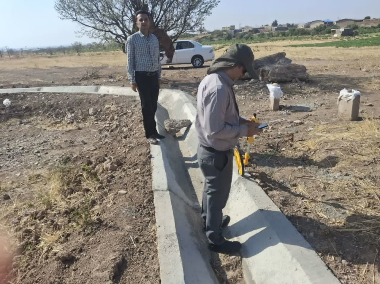 توسعه زیرساخت‌های آبیاری در تاکستان؛ کانال انتقال آب کشاورزی روستای خورهشت آماده بهره‌برداری شد